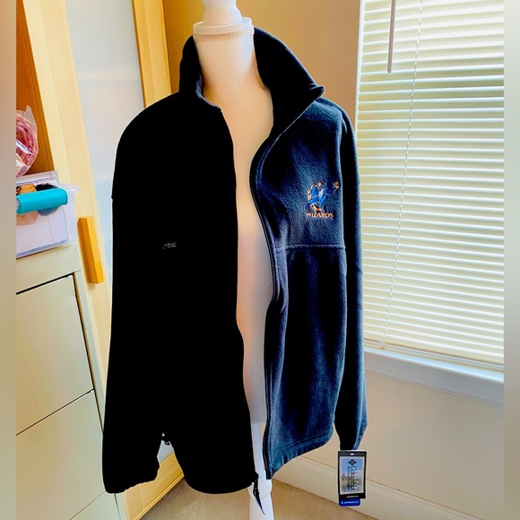 Columbia Zip Fleece NBA Washington Wizards Basketball logo...